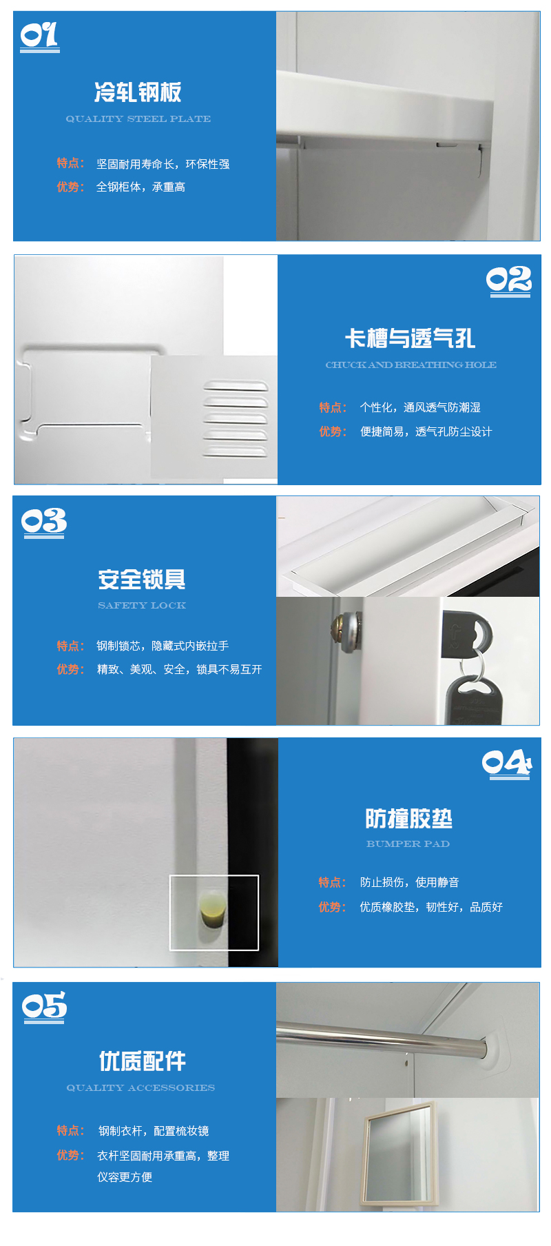 海發(fā)HF-YGNL系列鋼制更衣柜細(xì)節(jié)，更衣柜產(chǎn)品介紹